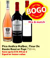 Pico Andico Malbec, Fleur De Rose Rose or Papi