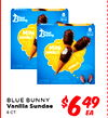 8 - - MiNi B - SWIRLS MiNi SWIRLS VANILLA - - BLUE BUNNY Vanilla Sundae $6.49 EA