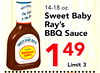 14-18 oz. The S is the Sweet Baby Ray's BBQ Sauce .... Barbecue Sauce 49 - .. 1 Limit 3