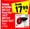 BBQ Grill Round Red