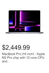 MacBook Pro (14-inch) - Apple M2 Pro chip with 12?core CPU and 19?core GPU, 1TB SSD (2023)