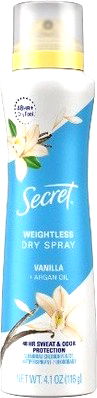 Secret or Old Spice Dry Spray Deodorant