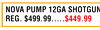 BENELLI NOVA PUMP 12GA SHOTGUN