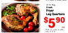 10 lb. Bag Fresh Fryer Leg Quarters ea. Muslo con cadera de pollo, bolsa de 10 lb.