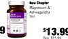 New Chapter Magnesium & Ashwagandha NEW - - CHAPTER - 30ct - - MAGNESIUM - - - - - - - - = 9 ??? - - - - - - - - - - U - - - I $13.99 Rea $15 99
