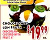 CON FRUTA CHOCOFLAN CUSTARD WITH FRUIT, 8"