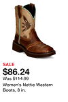 Women's Nettie Western Boots, 8 in.