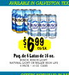AVAILABLE IN GALVESTON, TEXA
$$669999
CU/EA.
CU/EA.
Paq. de 6 Latas de 16 oz.
BUSCH, BUSCH LIGHT,
NATURAL LIGHT OR MILLER HIGH LIFE
6 PACK / 16 OZ. CANS
OFFERS NOT VALID IN BAY