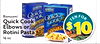 RONZONI RONZONI Ronzoni Quick ook Quick TEN FOR Quick Cook Cook Elbows or Rotini Pasta $10 16 oz.