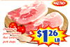 Chuletas de puerco surtidas Asst loinend $126 LB pork chops