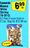 White Shrimp 16-20 Ct.