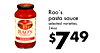 Rao's pasta sauce selected varieties, 24oz. RAO'S HOMEMADE - - MARINARA $749