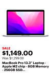 MacBook Pro 13.3" Laptop - Apple M2 chip - 8GB Memory - 256GB SSD (Latest Model) - Space Gray