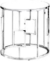 Silver Greek Key End Table