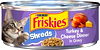 Purina Friskies Gravy Wet Cat Food, Shreds Turkey & Cheese Dinner - 5.5 oz. Can
