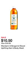 Mandarin & Bergamot Boost Uplifting Hair & Body Wash