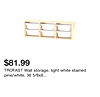 TROFAST Wall storage, light white stained pine/white, 36 5/8x8 1/4x11 3/4 "