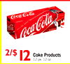 2/$12
Coke Products
12 pk. 12 oz.