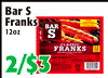 PROD
BarS
BarS
Franks
Franks
12oz
12oz
22//$3$3