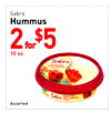 Sabra Hummus 2 for $5 10 oz. Sabra - Sabra ROASTED RED - PEPPER Assorted