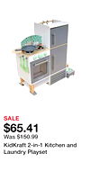 KidKraft 2-in-1 Kitchen and Laundry Playset