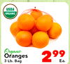 USDA ORGANIC Organic Oranges 2 99 3 Lb. Bag Ea.