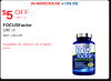 IN-WAREHOUSE + ONLINE $5 OFF LIMIT 15 FOCUSFactor 180 ct Item 1282245 Available for delivery at a higher TESTE price. FOCUS factor Nitrition for the Bro's A Teral - -