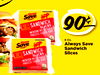 Always Save 12 SANDWICH SINGLES SLICES IMITATION PASTEURIZED PROCESS CHEESE FOOD 45 Always Save 8 Oz. Always Save Sandwich 12 SANDWICH SINGLES SLICES Slices IMITATION PASTEURIZED PROCESS CHEESE FOOD NET WT 8 OZ 2(626g 45 - -