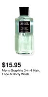 Mens Graphite 3-in-1 Hair, Face & Body Wash