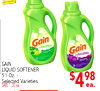 - - - - Gain original Gain GAIN LIQUID SOFTENER 51 Oz. - Selected Varieties SAVE 1.00 ea.