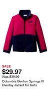 Columbia Benton Springs III Overlay Jacket for Girls