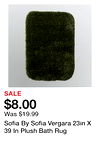 Sofia By Sofia Vergara 23in X 39 In Plush Bath Rug