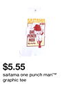 saitama one punch man™ graphic tee