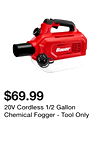 20V Cordless 1/2 Gallon Chemical Fogger - Tool Only