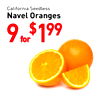 California Seedless Navel Oranges
