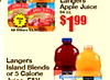 Langers Apple Juice 64 oz. First 2 $199 Langers Island Blends or 5 Calorie