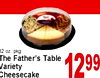 2 oz. pkg. The Father's Table Variety Cheesecake 1299