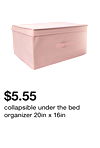 collapsible under the bed organizer 20in x 16in