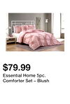Essential Home 5pc. Comforter Set – Blush