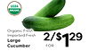 USDA ORGANIC Organic Fresh Imported Fresh Large Cucumber