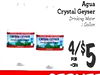 Agua Crystal Geyser Drinking Water 1 Gallon +CRV