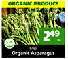ORGANIC PRODUCE 249 lb. Crisp Organic Asparagus