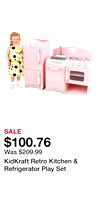 KidKraft Retro Kitchen & Refrigerator Play Set
