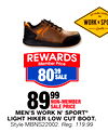 MEN'S WORK N' SPORT® LIGHT HIKER LOW CUT BOOT.