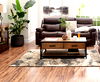 Broyhill Leather Wellsley Power Reclining sofa & Console loveseat
