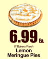 8" Bakery Fresh Lemon Meringue Pies