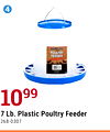 7 Lb. Plastic Poultry Feeder