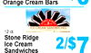 Orange Cream Bars ICE CREAM SANDWICHES 12 ct. Stone Ridge Ice Cream 2/$7 Sandwiches