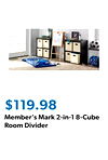 Member's Mark 2-in-1 8-Cube Room Divider