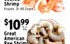- Shrimp Frozen, 31-40 Count the Great American Raw Shrimn